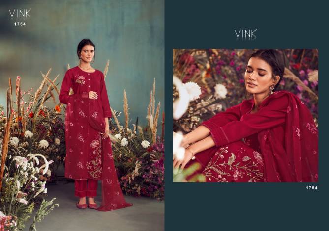 Ehsaas By Vink 1751 To 1756 Kurti With Bottom Dupatta Suppliers in India